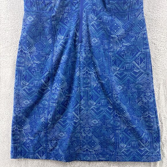 Tittle Nine Dress Womens 8 Blue Square Neck Build-In Bra Padded Zip Active - Picture 8 of 13